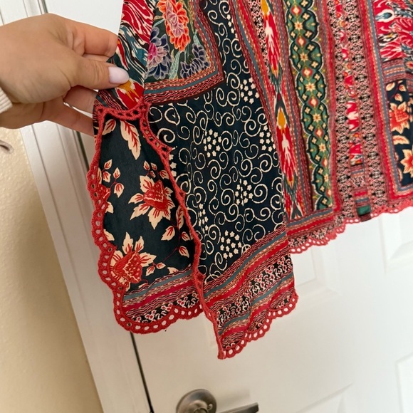 Johnny Was 100% Silk Blouse Button Up Size Small - Picture 5 of 11